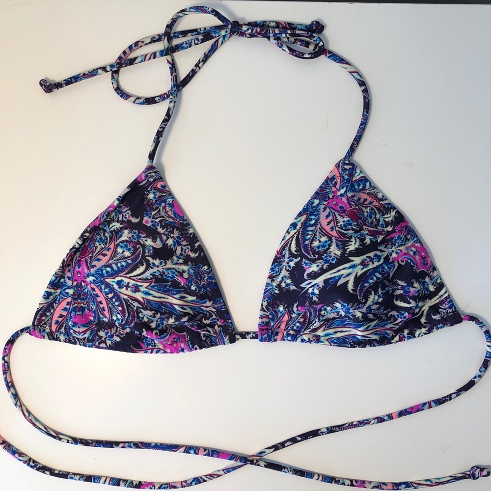 Paisley Triangle Bikini Top